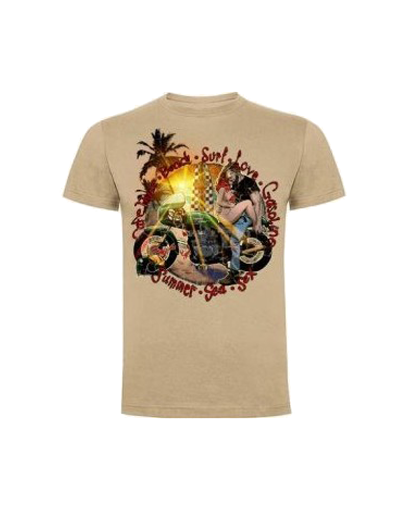 Camiseta Cafe Race Beach Surf | Camisetas Custom Biker