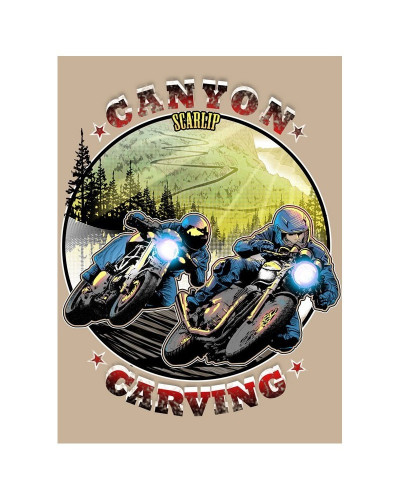 Camiseta Canyon Carving Version 2 | Camisetas Custom Biker