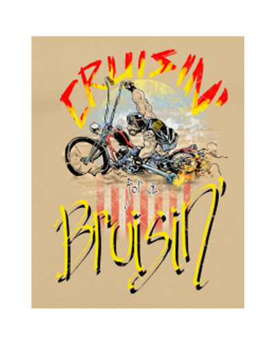 Camiseta Cruisin "For a Bruisin" | Camisetas Custom Biker