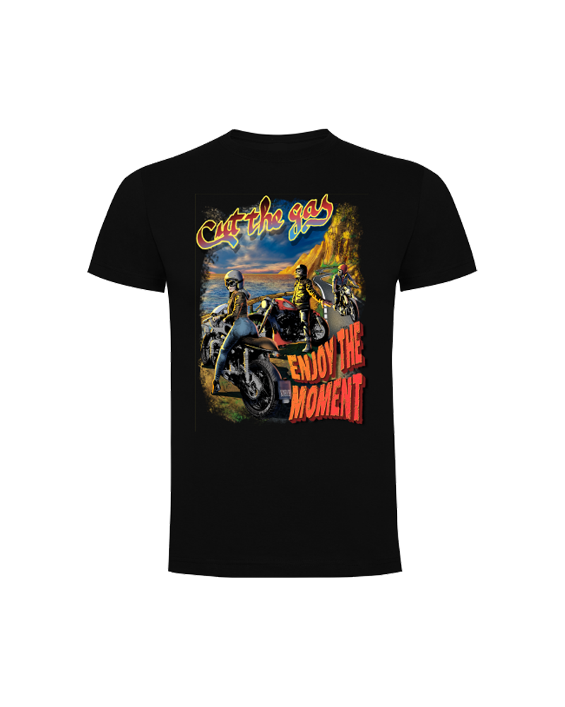 Camiseta Cut The Gas Enjoy The Moment | Camiseta Custom Biker