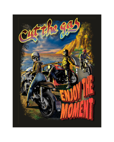 Camiseta Cut The Gas Enjoy The Moment | Camiseta Custom Biker