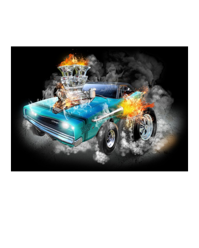 Camiseta Dodge Charge Cartoon | Camiseta Custom Racing