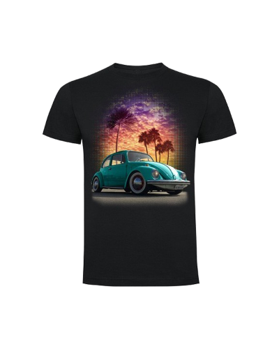 Camiseta Escarabajo on the Beach | Camiseta Custom Racing