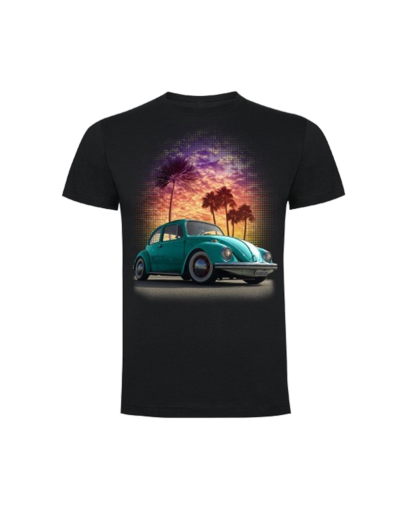 Camiseta Escarabajo on the Beach | Camiseta Custom Racing