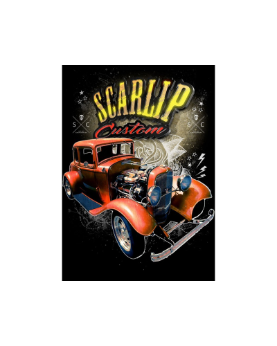Camiseta Hot Rod Scarlip Custom |Camiseta Custom Racing