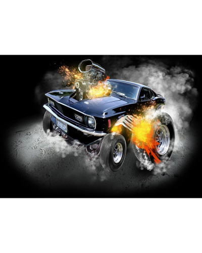 Camiseta Mustang Cartoon | Camiseta Custom Racing