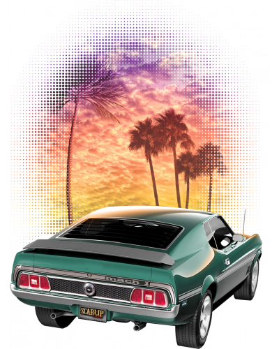 Camiseta Green Mustang Back  | Camisetas Custom Racing