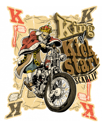 Camiseta King Of Kickstart |Camisetas Custom Biker