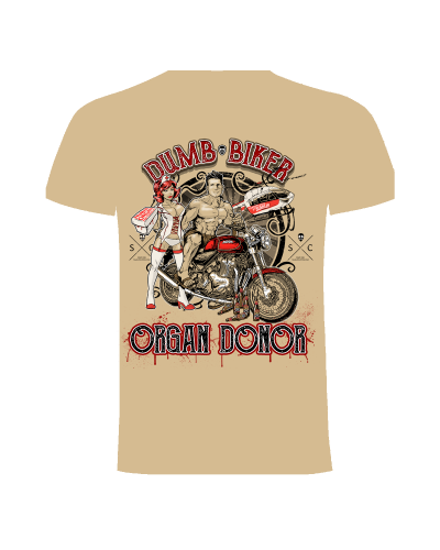 Camiseta Dumb Biker, organ Donor |Camisetas Custom Biker