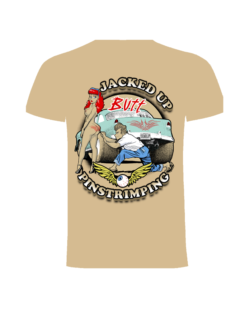 Camiseta Jacked Up Pinstrimping|Camisetas Custom Racing