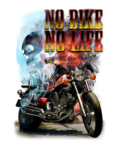 Camiseta No Bike No Life |Camisetas Custom Biker