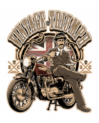 Camiseta Vintage triumph | Camiseta Custom Racing