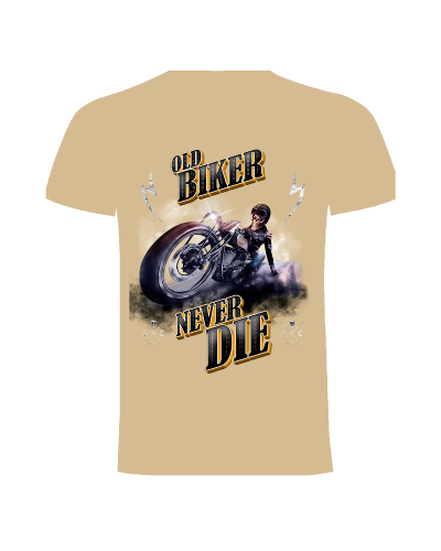 Camiseta Old biker never die | Camiseta Custom Racing