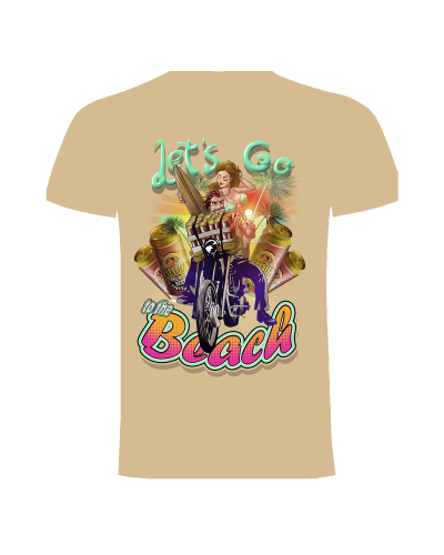 Camiseta Lets Go To The Beach| Camiseta Custom Racing