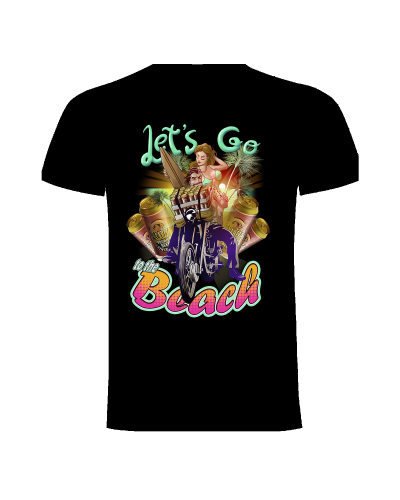 Camiseta Lets Go To The Beach| Camiseta Custom Racing