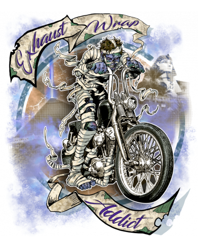 Camiseta Exhaust wrap addict | Camiseta Custom Racing